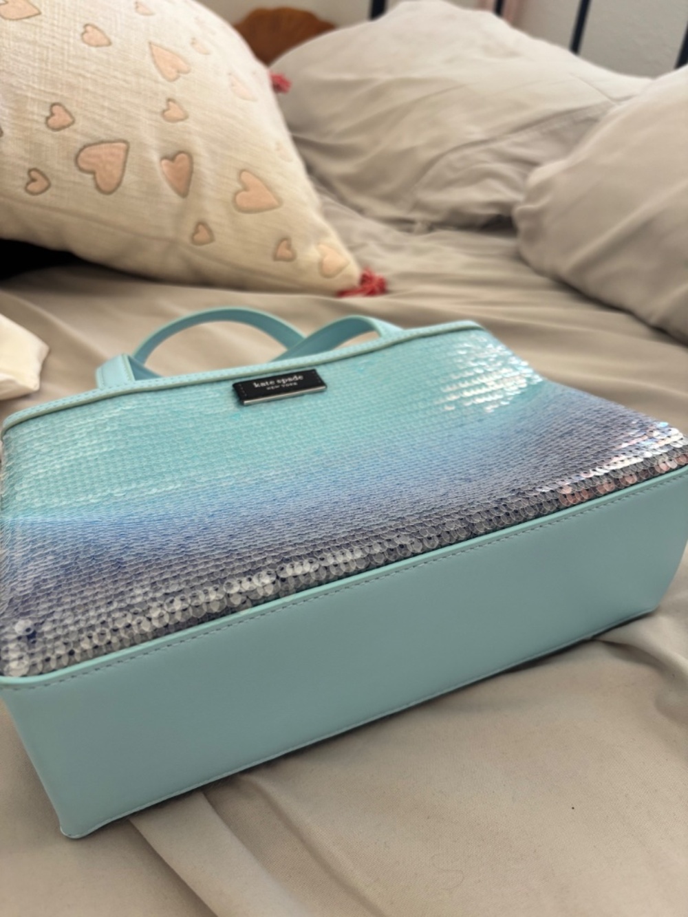 Sam Icon Sequins small tote - Picture 3 of 11